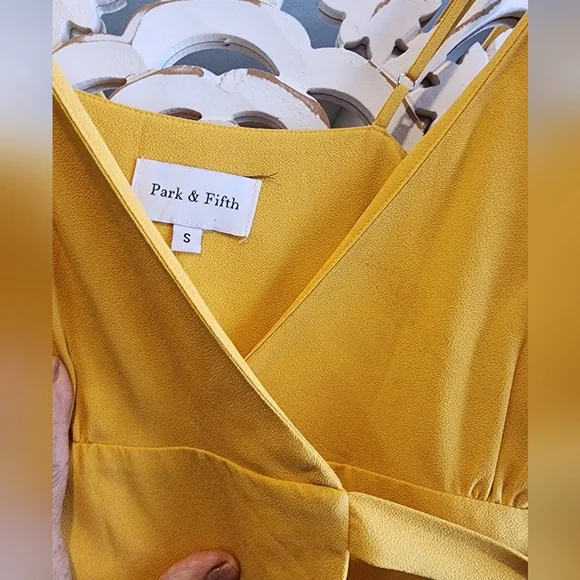 PARK & FIFTH BERKELEY MUSTARD DRESS RETAIL $195.00 SIZE SMALL - Picture 8 of 11